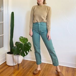 PRICE DROP! Olive Green Vintage Made in USA Jeans